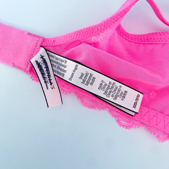 Victoria's Secret Hot Pink Dream Angels Lined Balconet Bra - Picture 4 of 4